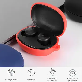 Rondaful Silikona Aizsardzības Lietu Vāku Soft Mazgājams nepievelk putekļus Aizsargs Realme Pumpuri Q TWS Bezvadu Bluetooth 5.0 Earbuds