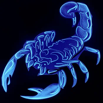 DIY Dimanta Izšuvumu Zilā scorpion Pilnu Kvadrātveida/apaļā Dimanta Glezna Krustdūrienā Komplekts Rhinestones Mozaīkas Mājas Dekoru