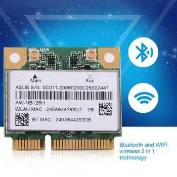2.4 G, Bluetooth un WIFI bezvadu tīkla karte Mini PCI-E 2 1 Bezvadu tīkla Karte Mini PCI-E Kartes Slots DELL Acer Toshiba, BenQ