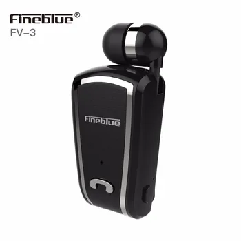 Fineblue F-V3 Mini Bezvadu uzņēmējdarbības Bluetooth Austiņas Sports Vadītāja Austiņas Teleskopiskie Klipu par stereo earbuds ar Mic