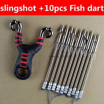 Āra Spēcīgs Multi-function zvejas Šaušanas zivis Kaķene Kaķene Medību Sling Shot bultu komplektu kaķene zivju šautriņas komplekts