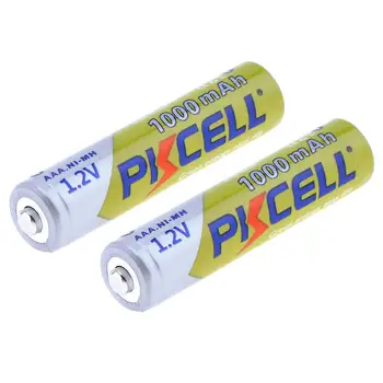 4 Gabali/daudz PKCELL 1.2 V 1000mAh Ni-MH AAA Baterijas 3A 1.2 Voltu AAA Uzlādējamās Akumulatoru Baterijas Kastē Augstas Kvalitātes