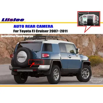 Liislee Automašīnu Atpakaļskata Kamera Toyota FJ Cruiser 2007~2011 / Atpakaļ Autostāvvieta Kamera / HD CCD RCA NTST PAL / License Plate Gaismas Kameras