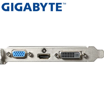 GIGABYTE Grafikas Karte GT710 1GB 64 bitu GDDR3 Video Kartes nVIDIA VGA Kartēm, Geforce Oriģinālo GT 710 Izmantot Hdmi, Dvi spēle