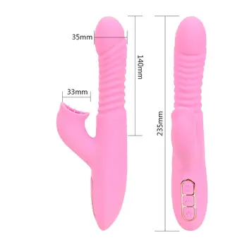 OLO Dildo Vibratoru Apkures Teleskopiskie Rotējošo 7 Ātrumi Mēles Laiza Klitora Stimulators G Spot Vibratori Seksa Rotaļlietas Sievietēm