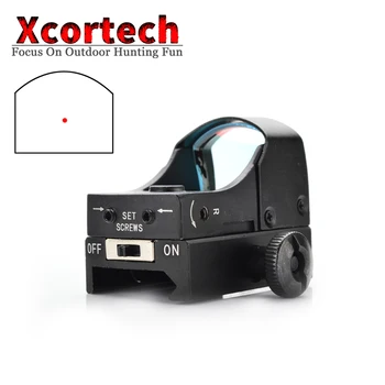 Taktiskā Medību 1X Mini Red Dot darbības Joma Hologrāfiskā Riflescope Mikro Reflekss Red Dot Redzes Optikas jomā, Par Airsoft