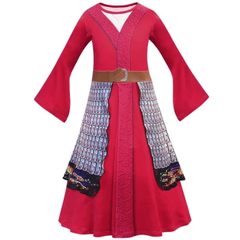 Karstā Pārdošanas Jaunu Filmu Mulan Meitenes Karnevāla Kleita Halovīni Puse Mulan Kostīms Bērniem Ķīniešu Stilā Cosplay Drēbes Bērniem Saģērbt