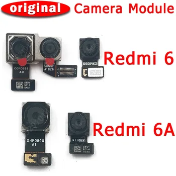Sākotnējā Sānu Atpakaļskata Aizmugurējo Kameru Xiaomi Redmi 6 6A Galvenais Saskaras Frontālās Kameras Modulis Flex Cable Rezerves Rezerves Daļas