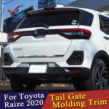 Toyota Raize A200A 2020 2021 Aizmugures Vārtiem, Molding Apdares Nerūsējošā Tērauda Chrome Auto Piederumi
