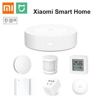 Xiaomi Smart Mājas Komplekts Mi Mijia Vārti V3 Zigbee Durvju Logu Sensors Cilvēka Ķermeņa Sensoru, Ūdens Plūdu Noplūdes Atklāt Darbam Ar Mi Mājās