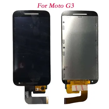 5 gabali/daudz Testa komplektu Priekš Motorola MOTO G1 G2 G3 XT1544 XT1063 XT1069 Touch Screen Digitizer Displejs LCD Moto G XT1032