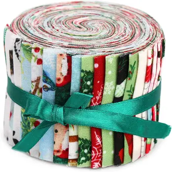 Dailylike Jelly Roll Auduma, Ziemassvētku Raibs Audums Drukāt Quilting Fabrics REMONTDARBOS Rokdarbi Roku darbs, Kokvilnas Audu