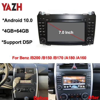 Android 10.0 Auto Multimediju Atskaņotājs, Navigācija, GPS, Radio Mercedes Benz B200 A B Class W169 W245 Vito Viano W639 Sprinter W906