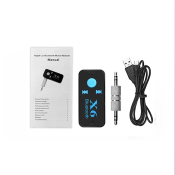 Bluetooth Uztvērējs, 3,5 mm Jack Automašīnas AUX Audio Portatīvie Mini Bezvadu Adapteris, Automašīnas brīvroku Komplektu TF Kartes Atskaņot Mp3 Mūzikas Uztvērējs