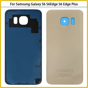 10pcs Sākotnējā S6 Aizmugures Mājokļu Case For Samsung Galaxy S6Edge S6 Malas Plus G920 G920F G925 G928 Akumulatora Vāciņu Durvju Aizmugurējo Vāciņu