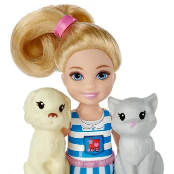 Sākotnējā Barbie Chelsea Lelle Choo-Choo Vilcienu Playset Auto Rotaļlietas Leļļu Aksesuāri Meitenēm Leļļu Māja Rotaļlietas Bērniem Jauki Bonecas