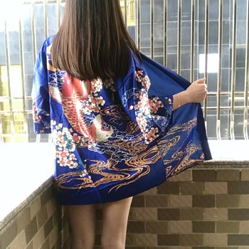 Priecīgus Diezgan jauns japāņu dāma satīna kimono yukata vintage skatuves sniegumu kostīmu tradicionālo tērpu dāmas japāņu kimono
