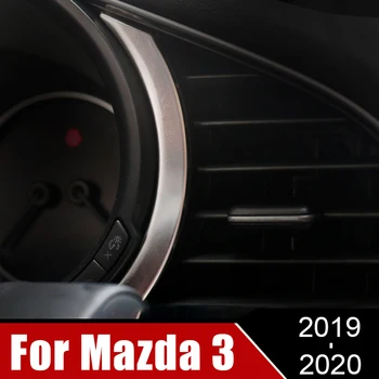 Nerūsējošā Tērauda, Instrumentu Paneļa Platums Paneli, Konsoli, Vāku Apdares Komplekts Priekš Mazda 3 Axela 2019 2020 Piederumi