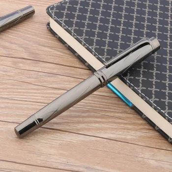 Luksusa Augstas kvalitātes metāla 872 Ieroci pelēkā Gun black Rollerball Pildspalvu metāla elegante paraksts šveice tintes pildspalvas jaunas