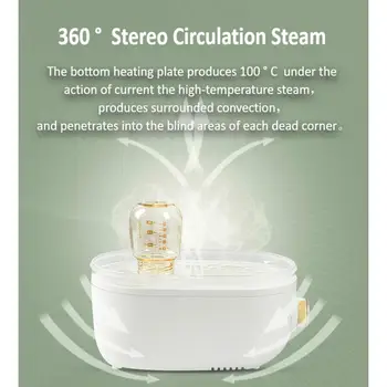 Boboduck Zīdaiņu Pudelītes Sterilizer Fēns Pārtikas Steamer 3 in 1 Krūts Piena Siltāks Lielas, Lielas Jaudas LED Ekrāns (F6217)
