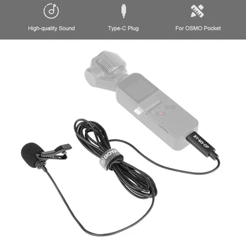 BOYA AR-M3-OP Digitālo Lavalier Mikrofons DJI OSMO KABATAS Video Stabilizators Gimbal USB Type-C Vlog Filmu Video Ierakstīšanas Mikrofons