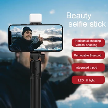 Jaunu R1s Selfie stick Skaistumu aizpildīt gaismas statīvu iphone 8 11 12 pro bluetooth selfie nūju xiaomi huawei mobilo telefonu Stāvēt