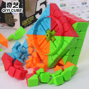 Puzzle Magic Cube Qiyi QiZheng S 5x5x5 5*5*5 profesionālās ātrums krāsains cube izglītības rotaļlietas, dāvanu čempions konkurences klubs