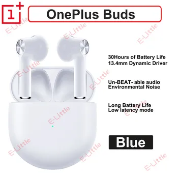 Sākotnējā Oneplus Pumpuri bluetooth austiņas Austiņas OnePlus Earbuds 30 stundām bateriju dzīvi iOS Apple OnePlus 8 8 Pro tālruni