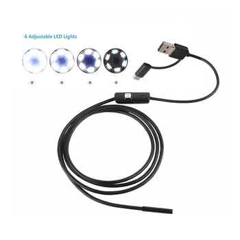 720P USB Kameras IP68 Ūdensnecaurlaidīga Industriālo Endoskopu Pārbaudes Kameras 5.5/7/8mm Endoskopu kamera Ar 6 Led Windows phone Tālruņiem