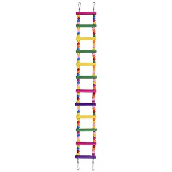 Krāsains Koka Putnu Vistas Elastīgu Kāpnes Smieklīgi Kāpšana Tilta Šūpoles Papagailis