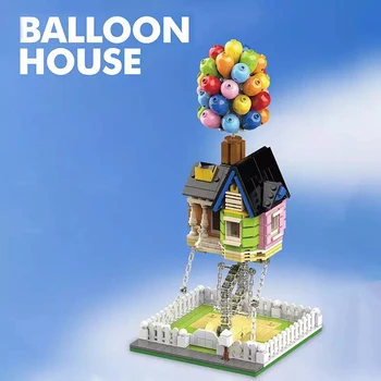 Disney Balonu Māja Tensegrity Skulptūras Anti Gravitācijas Dynamics Fizikas Līdzsvaru Celtniecības Bloki Komplekts Classic Ķieģeļi, Rotaļlietas, Dāvanas,