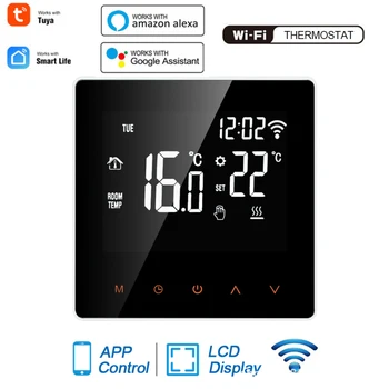 16A/3A Tuya WiFi Smart Termostats, Temperatūras regulators Elektriskā Grīdas Apkure,Ūdens/Gāzes Katlu Balss Darbu Par Google Home
