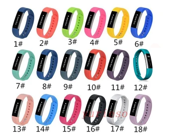100gab & lielais Izmērs Fitbit Alta Nomaiņa Silikona Aproce Aproce Siksna Sporta Rokas Augstu Kvalitāti, 18 Krāsas