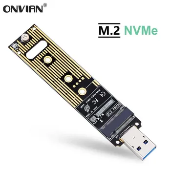 Onvian M. 2 NVME USB 3.1 Adapteris M-Taustiņu M. 2 NGFF NVME USB Kartes, Augstas Veiktspējas 10 gb / s, USB 3.1 Gen 2 Tiltu Čipu SSD