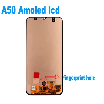 Super AMOLED Samsung Galaxy A50 2019 A505 A505F A505F/DS A505FD SM-A505FN/DS A505A LCD Displejs, Touch Screen Montāža A50 LCD