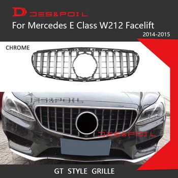 E Klases W212 AMG GT Grils Vertikālās Restes For Mercedes Benz E Class Facelift Tikai. -.gads ABS Acs E260 E300 E350 E400