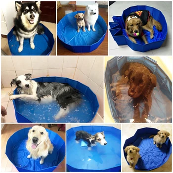 Salokāma Pet Suns, Baseinu PVC Suns, Kaķis Vasarā Peldēšanās Kubls Liela Telpa Saliekams Āra Veļas Dīķis Waterproof Dog House