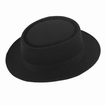 Modes Unisex Jutos Cūkgaļas Pīrāgs Vīriešiem krokainajām edg klp Dzīvoklis caps apļveida cepures Fedoras chapeu fedora cepuri 25
