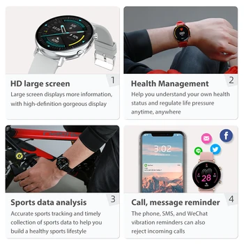 LEMFO EKG PPG Smartwatch Bluetooth Zvanu Sirds ritma monitors Fitnesa Tracker IP68 Ūdensnecaurlaidīga Vīrieši Sievietes Smart Skatīties GW33