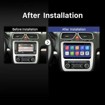 Seicane Android 10.0 Automašīnas radio, GPS 2 din Audio Sistēmu, VW Volkswagen Golf, Polo Tiguan Passa MK5 MK6 Jetta Touran Sēdekļa CANBUS