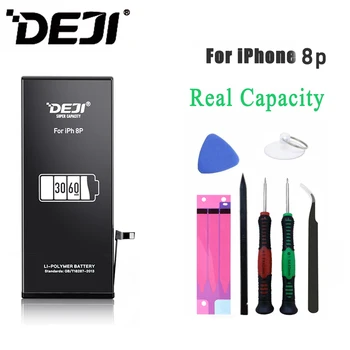 DEJI iphone 8 baterija Ar Bezmaksas Rīku Komplekts Nekustamo Augstas Jaudas iphone 8plus Baterijas Nomaiņa Cikla 0