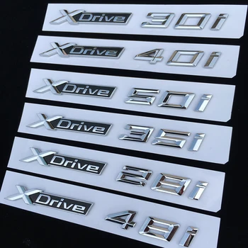 Par Jauno BMW XDrive SDrive 18i 20i 25i 28i 30i 35i 40i 50Li 20d Fender Bagāžnieka Emblēmas Nozīmīti X1 X3 X4 X5 X6 X7 Auto Stils Uzlīme