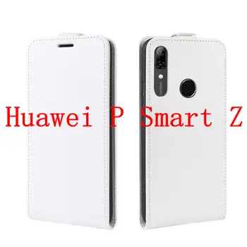 Ādas gadījumā par Huawei P Smart Z Lietas Aizmugurējā Vāka Pārsegs Gadījumā Huawei nova 5i PSmart PSmartZ SmartZ Fundas