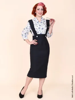35 - sieviešu vintage 50s elegants Audrey Hepburn stils valstīties lencēm zīmuli svārki 3 krāsu svārki plus lieluma jupe daļēji milzīgais faldas