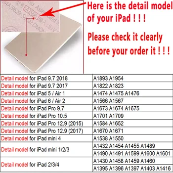 360 Grādu Rotējoša PU Ādas Stand Case Cover For iPad 2 Gaisa Lietā Smart Case For ipad 6. paaudzes gadījumā 2018. gadam A1567 A1566