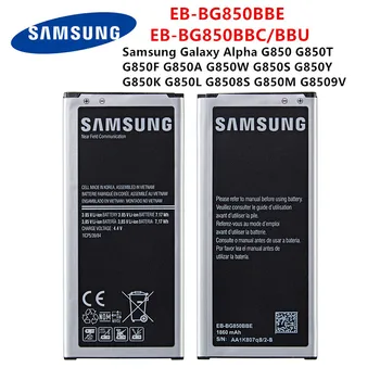SAMSUNG Oriģinālā EB-BG850BBE EB-BG850BBC/BBU 1860mAh akumulators Samsung Galaxy Alfa G850 G850A G850W/S/Y/K/M G8508S G8509V NFC