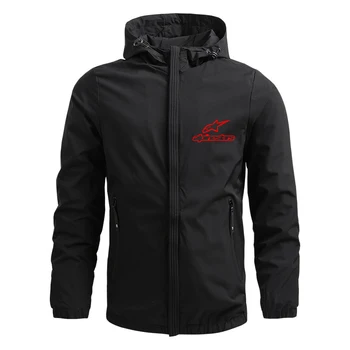 Modes silta jaka, vīriešu viegls kapuci ūdensizturīgu rāvējslēdzēju un pretvēja sauļošanās jaka Alpu Zvaigzne āra sporta