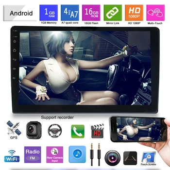 10 COLLU Android GPS Navigācijas Autoradio Multimediju DVD Atskaņotājs, Bluetooth Vispārējā Automobiļu Priekšmetus, Atpakaļgaitas Video Integrēta