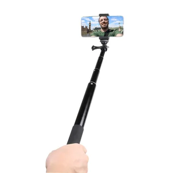 PILNA 1,5 M Pagarināt Selfie Stick Monopod ar 1/4 Collu Skrūvju Caurumu GoPro Hero 7 6 5 4 3+ 3 Darbības Cam Go Pro HD