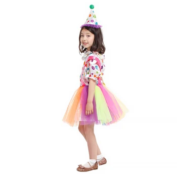 Halloween Bērniem Bērniem Bērnu Jumpsuits & Kombinezonus Cepure Karnevāla Cirka Klauns Cosplay Kostīmi Darbības Apģērbu Puse